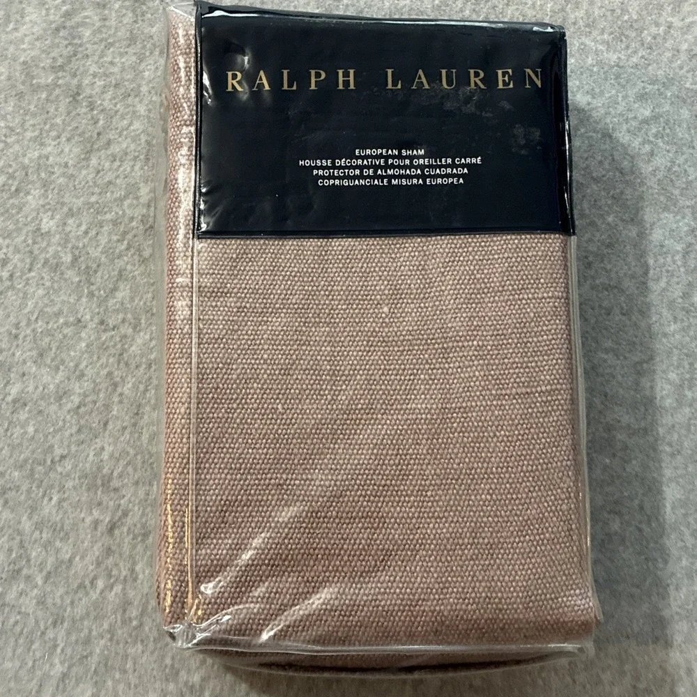NEW Ralph Lauren Notting Hill Noland Linen Euro Sham 26x26 Muted Purple